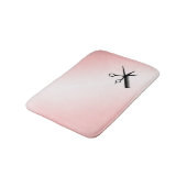 Beautician Design Pink Badematte (Schrägansicht)
