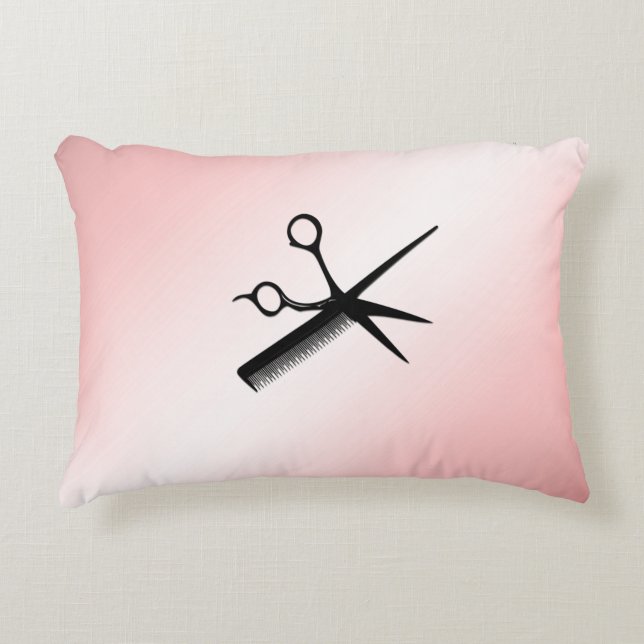 Beautician Design Pink Dekokissen (Vorderseite)