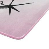 Beautician Design Pink Glass Schneidebrett (Ecke)