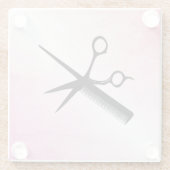 Beautician Design Pink Glasuntersetzer (Rückseite)