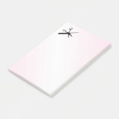 Beautician Design Pink Post-it Klebezettel (angewinkelt)
