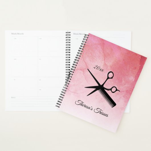 Beautician Design rosa Benutzerdefinierter Text un Planer (Anzeige)