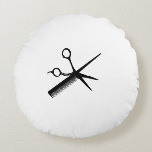 Beautician Design Rundes Kissen