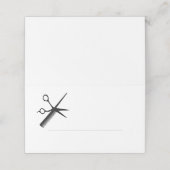 Beautician Design Thin Line für einfaches Hinzufüg Platzkarte (Außenseite Aufgefaltet)
