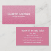 Beautician einer schlichten und schlichten Schick- Visitenkarte (Vorne/Hinten)