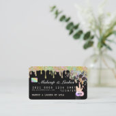 Beautician Glitzer Tropfen Holographic MUA Credit Visitenkarte (Stehend Vorderseite)