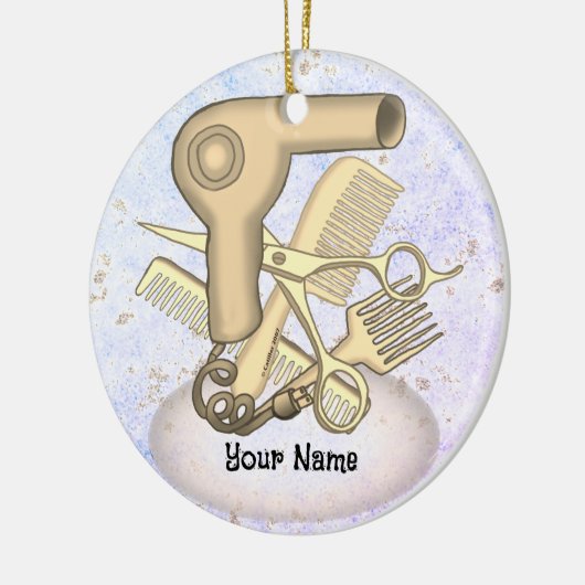 Beautician Keramik Ornament (Links)