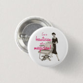 Beautician nicht ein Magier-Knopf Button (Vorne & Hinten)