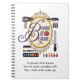 "Beautician-" Notizbuch Notizblock (Vorderseite)