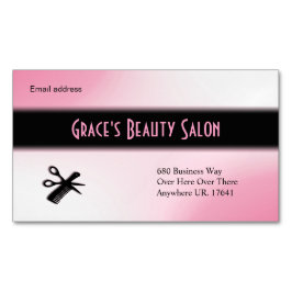 Beautician Pink Magnetische Visitenkarte