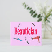 Beautician Postcard Postkarte (Stehend Vorderseite)