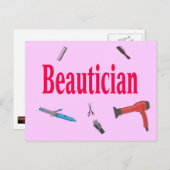 Beautician Postcard Postkarte (Vorne/Hinten)