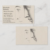 Beautician-, Salon-oder Designer-französischer Visitenkarte (Vorne/Hinten)