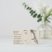 Beautician-, Salon-oder Designer-französischer Visitenkarte (Stehend Vorderseite)