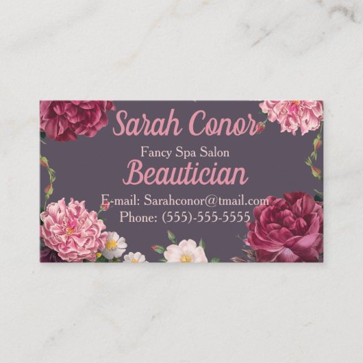 Beautician Visitenkarte (Vorderseite)