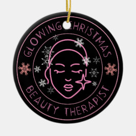 Beautician Weihnachtsgeschenk Schönheitssalon Keramik Ornament
