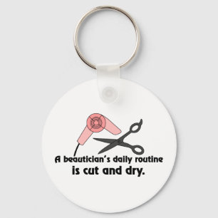 Beauticians routinemäßig schlüsselanhänger