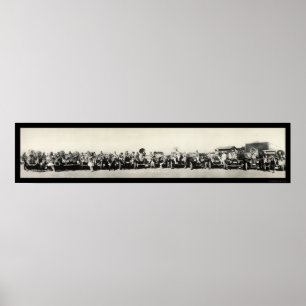 Beauties & Auto Siegel Beach, CA Foto 1917 Poster