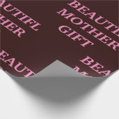 BEAUTIFL MOTHER GIFT_PINK_DEEP RED GESCHENKPAPIER (Ecke)
