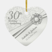 Beautiful 30th Pearl Jewel Anniversary 2 Keramik Ornament (Vorne)