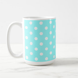 Beautiful 50's Green With White Polka Dots Kaffeetasse