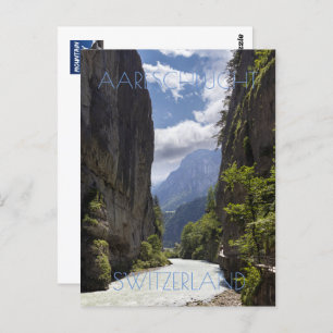 Beautiful Aare Gorge, Schweiz Postkarte