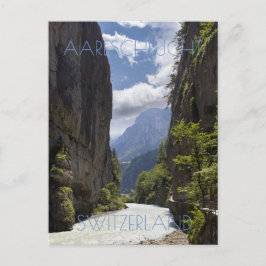 Beautiful Aare Gorge, Schweiz Postkarte