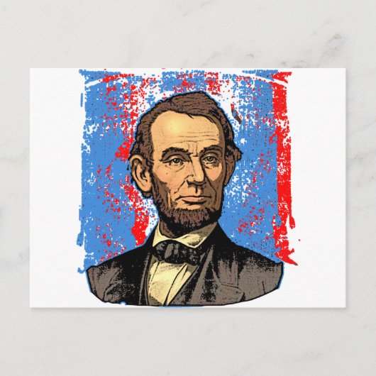Beautiful Abraham Lincoln Portrait Postkarte (Vorderseite)