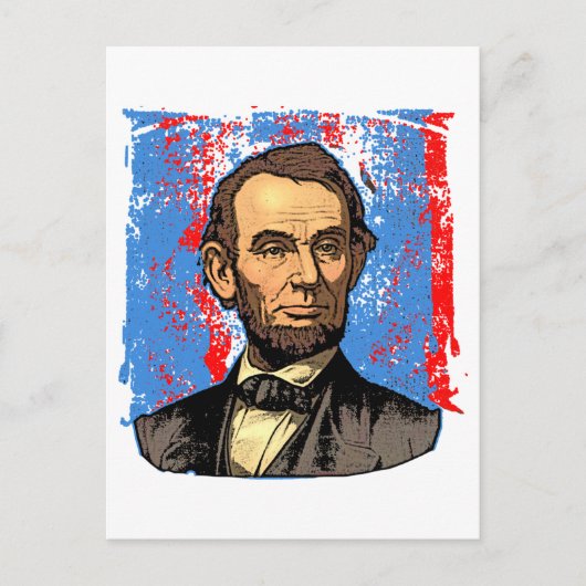 Beautiful Abraham Lincoln Portrait Postkarte (Vorderseite)