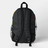 Beautiful Abstract colored graffiti Bedruckter Rucksack (Rückseite)