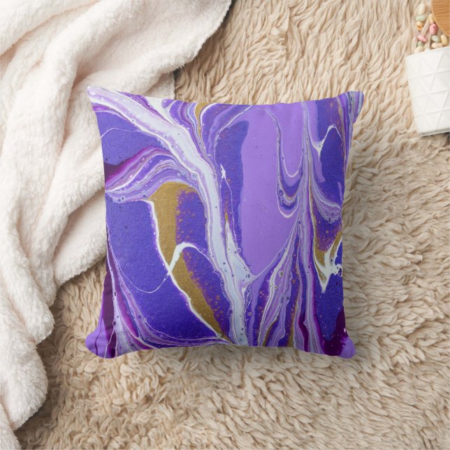 Beautiful Abstract Painting Throw Pillow Kissen (Decke)