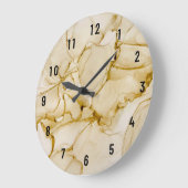 Beautiful Abstract Pastel Brown Beige Große Wanduhr (Winkel)