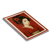 Beautiful Adorned Japanese Geisha Girl Notebook Notizblock (Rechte Seite)