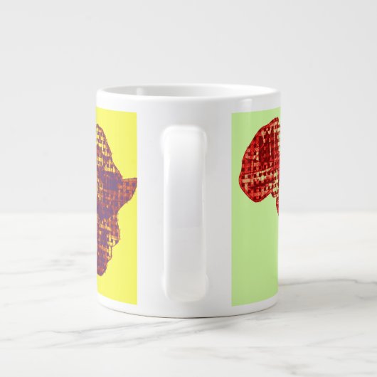 Beautiful Africa Map Zuhause Drink Large Coffee Ta Jumbo-Tasse (Rückseite)