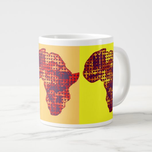 Beautiful Africa Map Zuhause Drink Large Coffee Ta Jumbo-Tasse (Vorderseite Rechts)