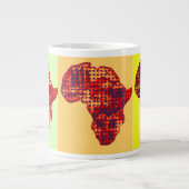 Beautiful Africa Map Zuhause Drink Large Coffee Ta Jumbo-Tasse (Vorderseite)