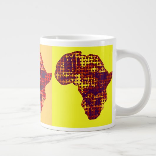 Beautiful Africa Map Zuhause Drink Large Coffee Ta Jumbo-Tasse (Rechts)