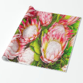 Beautiful Africa Protea Pattern Geschenkpapier (Ungerollt)