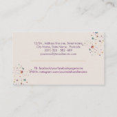 Beautiful African American Woman Silhouette Visitenkarte (Rückseite)