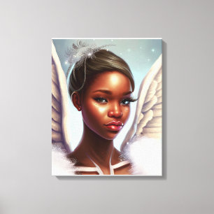 Beautiful African Angel Leinwanddruck