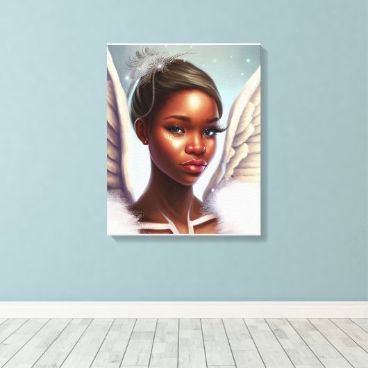 Beautiful African Angel Leinwanddruck (Insitu (Holzboden))