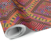 Beautiful African Boho Mud Cloud Style Geschenkpapier (Rolleneckpunkt)
