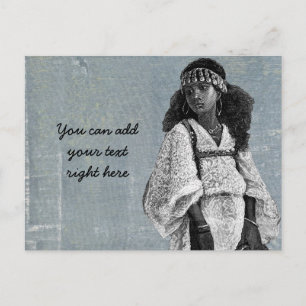 Beautiful African Girl Postkarte