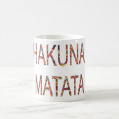 Beautiful African Vintag Colors Hakuna Matata Art Kaffeetasse (Mittel)