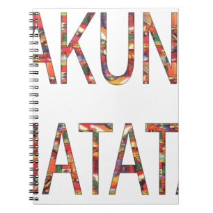 Beautiful African Vintag Colors Hakuna Matata Art Notizblock