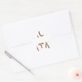 Beautiful African Vintag Colors Hakuna Matata Art Stern-Aufkleber (Umschlag)