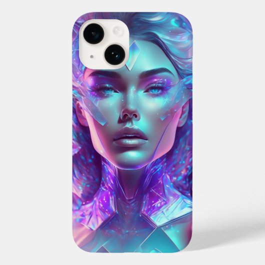 Beautiful Ai Art Hübsch Icy Glass wie Woman Case-Mate iPhone Hülle (Rückseite)