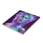 Beautiful Ai Art Hübsch Icy Glass wie Woman Fliese (Seite)