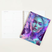 Beautiful Ai Art Hübsch Icy Glass wie Woman Planer (Anzeige)