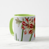 Beautiful Amaryllis Blume und custom+name Tasse (Vorderseite Links)